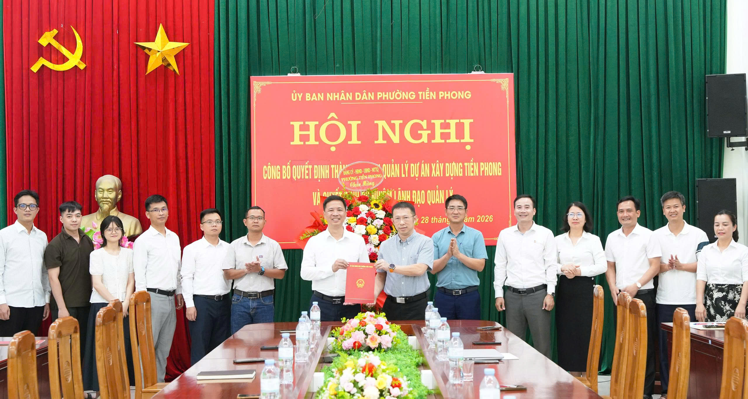 Công bố Quyết định thành lập Ban quản lý dự án Tiền Phong và bổ nhiệm lãnh đạo quản lý
