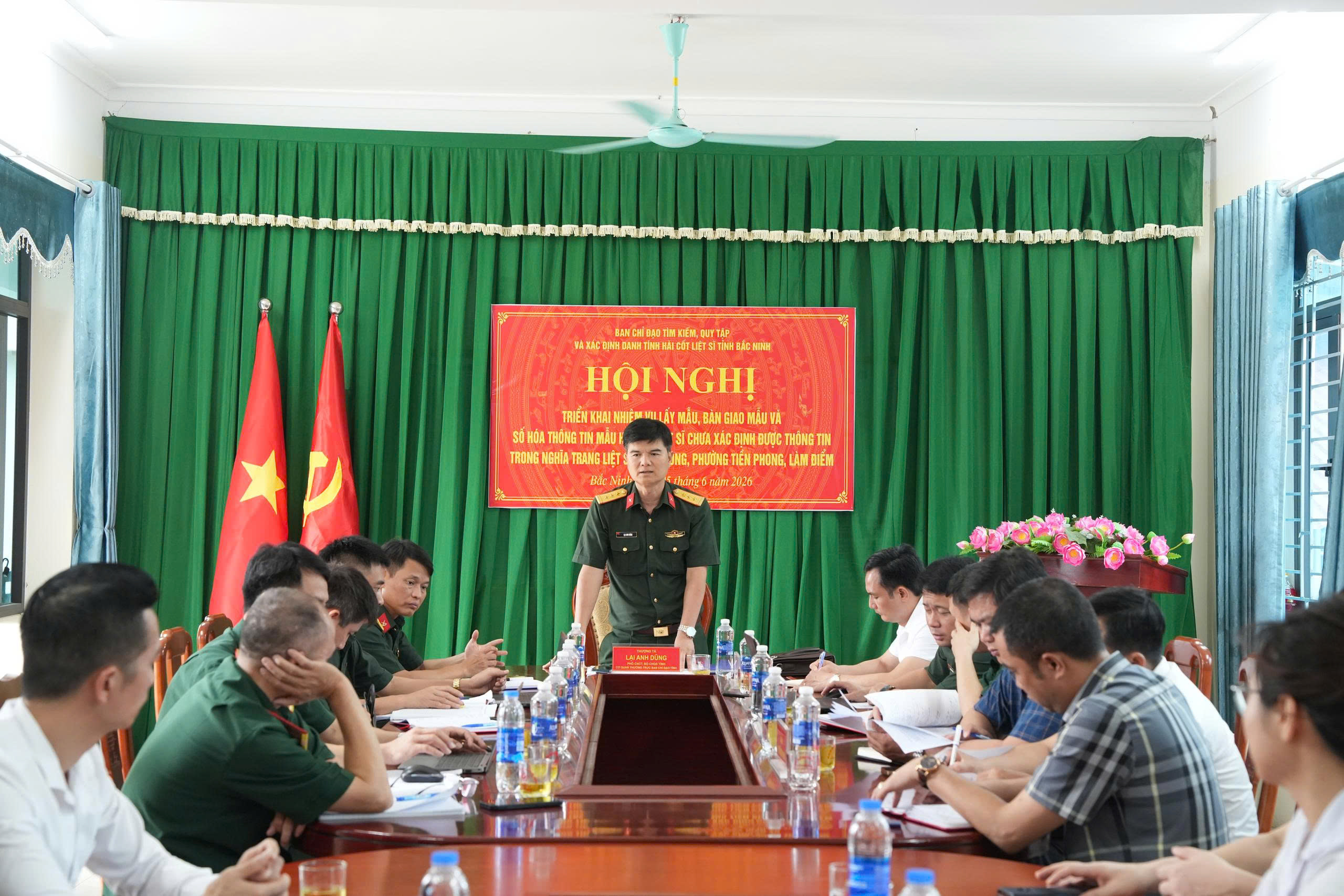Triển khai lấy mẫu ADN hài cốt liệt sĩ tại phường Tiền Phong